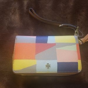 Tory Burch Multicolored Wallet Wristlet (new)